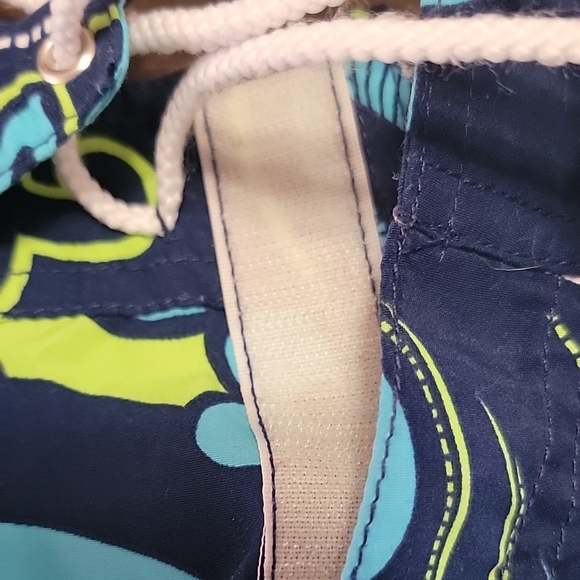 Catalina Blue Floral Swim Trunks - Picture 5 of 6